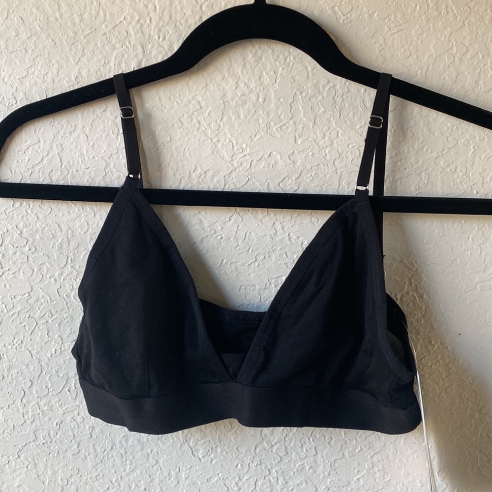 Women’s Siren Bra - Black Merino Wool / S